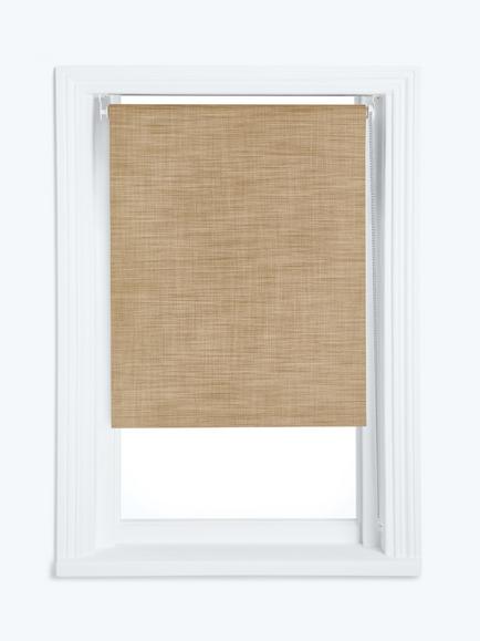 John Lewis Loch Blackout/Thermal Roller Blind, Caramel