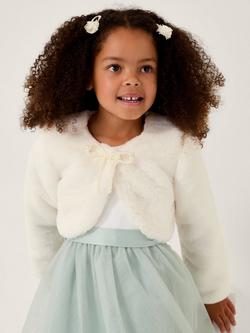 Monsoon Kids' Marie Shrug, Ivory, Ivory