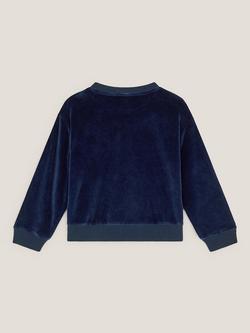 Monsoon Kids' Long Sleeved Butterfly Top, Navy - view 2, Navy