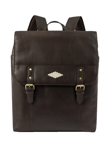 Pampeano Mochila Leather Backpack, Brown