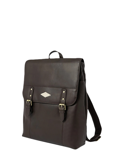Pampeano Mochila Leather Backpack - view 2, Brown