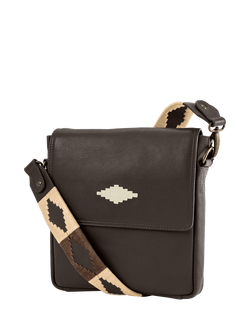 Pampeano Bandolera Leather Cross Body Bag, Brown