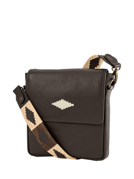 Pampeano Bandolera Leather Cross Body Bag, Brown