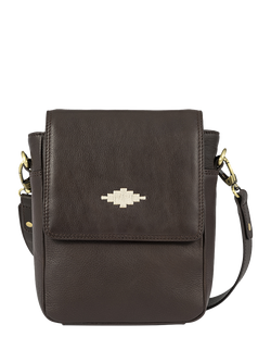 Pampeano Bandolera Leather Cross Body Bag - view 2, Brown