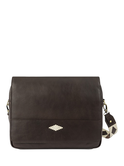 Pampeano Entregar Leather Messenger Bag, Brown