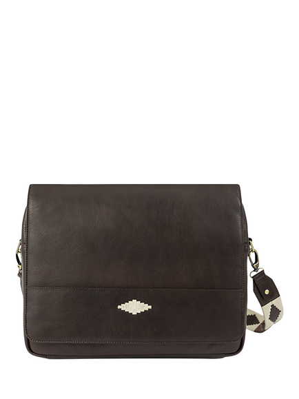Pampeano Entregar Leather Messenger Bag, Brown