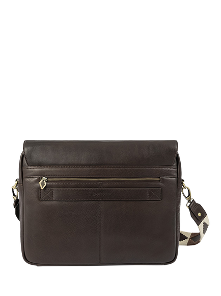 Pampeano Entregar Leather Messenger Bag - view 2, Brown