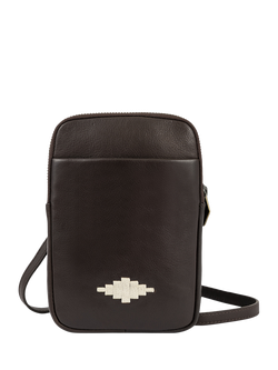 Pampeano Estuche Leather Sling Bag, Brown