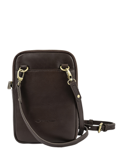 Pampeano Estuche Leather Sling Bag - view 2, Brown