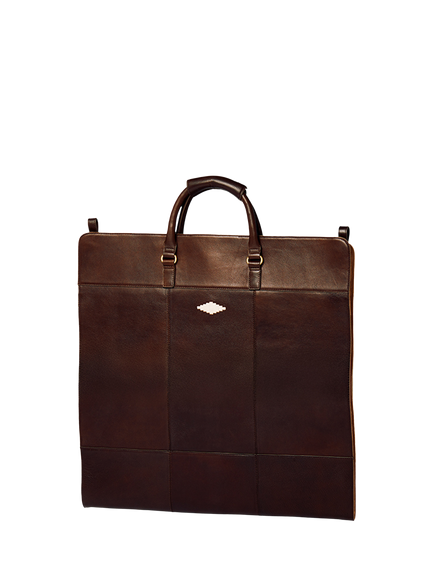 Pampeano Traje Leather Garment Bag, Brown