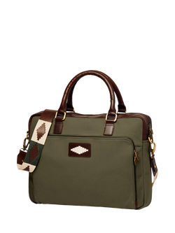 Pampeano Mensajero Laptop Briefcase, Forest/Brown