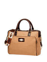 Pampeano Mensajero Laptop Briefcase, Sand/Brown