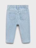 Mango Kids' Cotton Elastic Paperbag Jeans