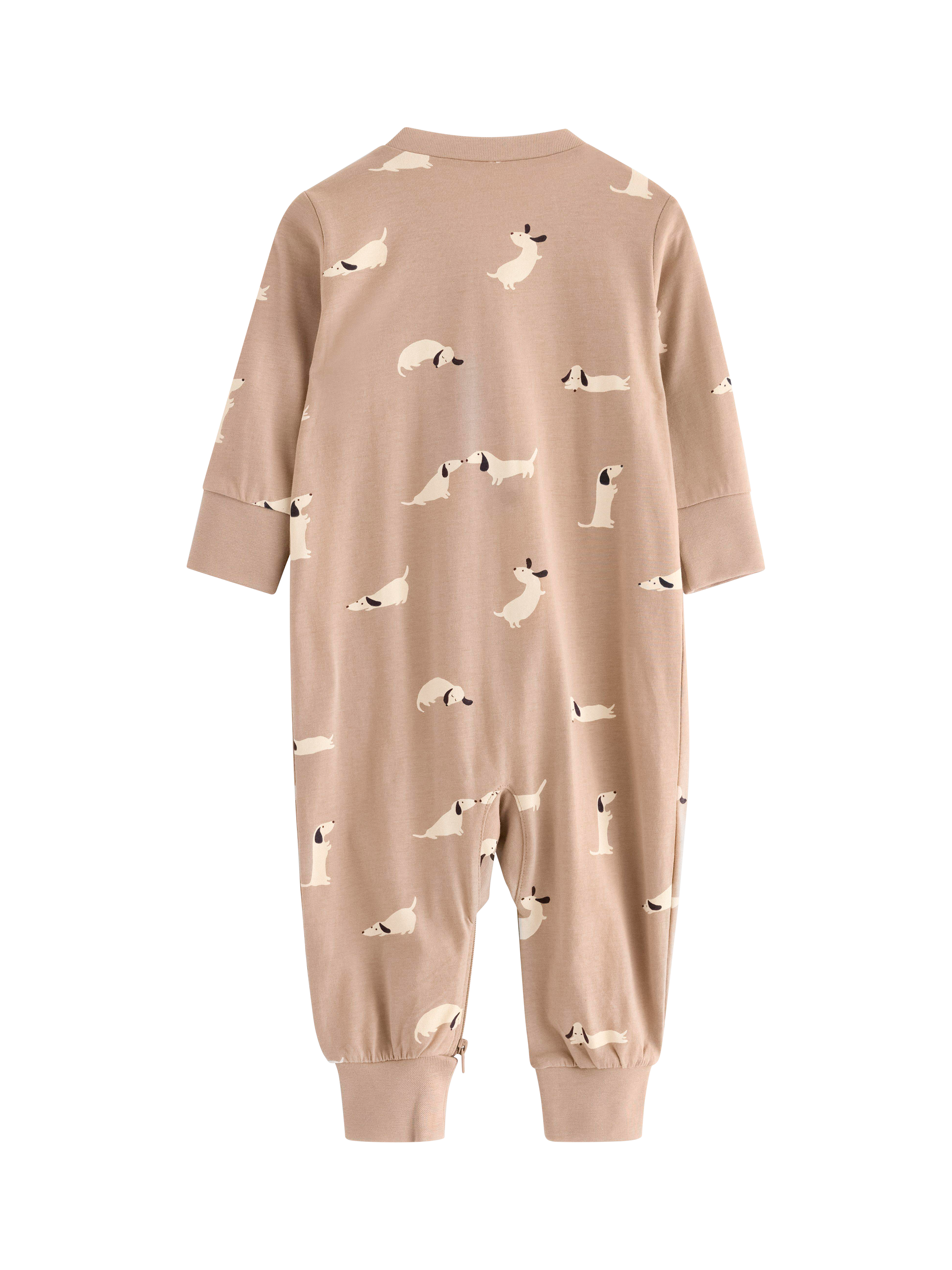 Product image 2 of 3, which shows Lindex Baby Cotton Pyjama Set, Dusty Beige, 4-6 months