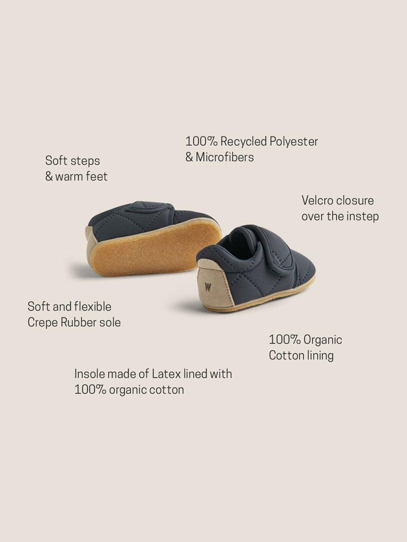 Product image 4 of 7, which shows WHEAT Kids' Sasha Indoor Slippers, Ink, EU26
