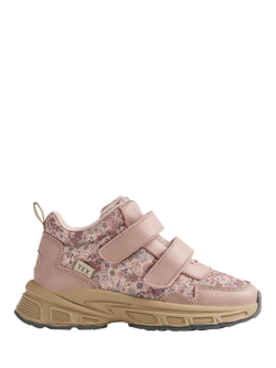 WHEAT Kids' Floral Tex Trainers, Rose Powder, Rose Powder
