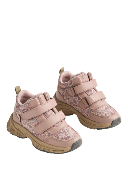 WHEAT Kids' Floral Tex Trainers, Rose Powder - view 2, Rose Powder