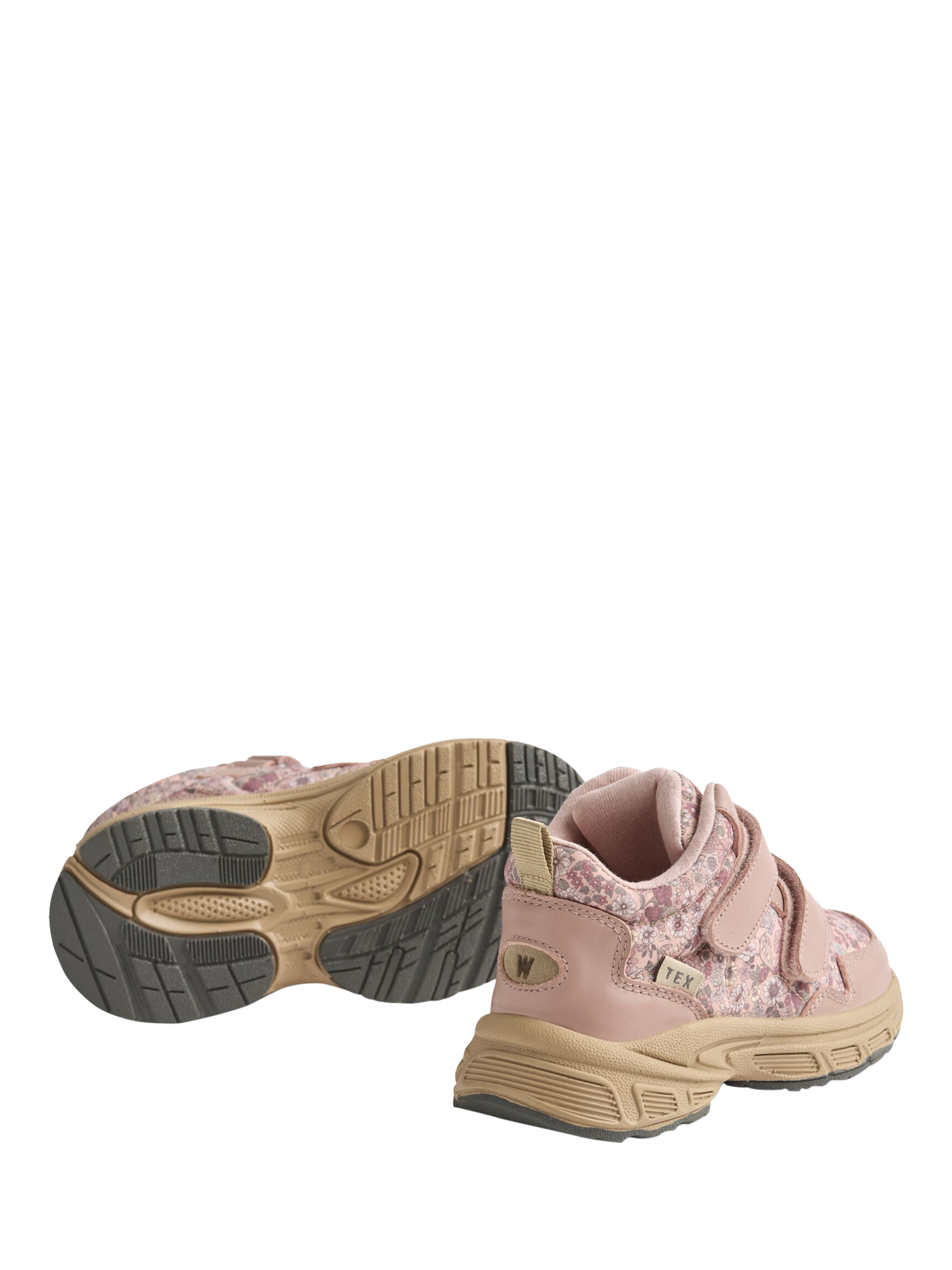 Product image 3 of 4, which shows WHEAT Kids' Floral Tex Trainers, Rose Powder, EU25