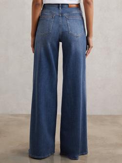 Reiss Petite Bella Wide Leg Jeans - view 2, Mid Blue