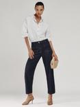 Reiss Marcie Ankle Grazer Jeans, Dark Blue