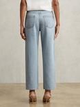 Reiss Selin Straight Ankle Grazer Jeans, Pale Blue