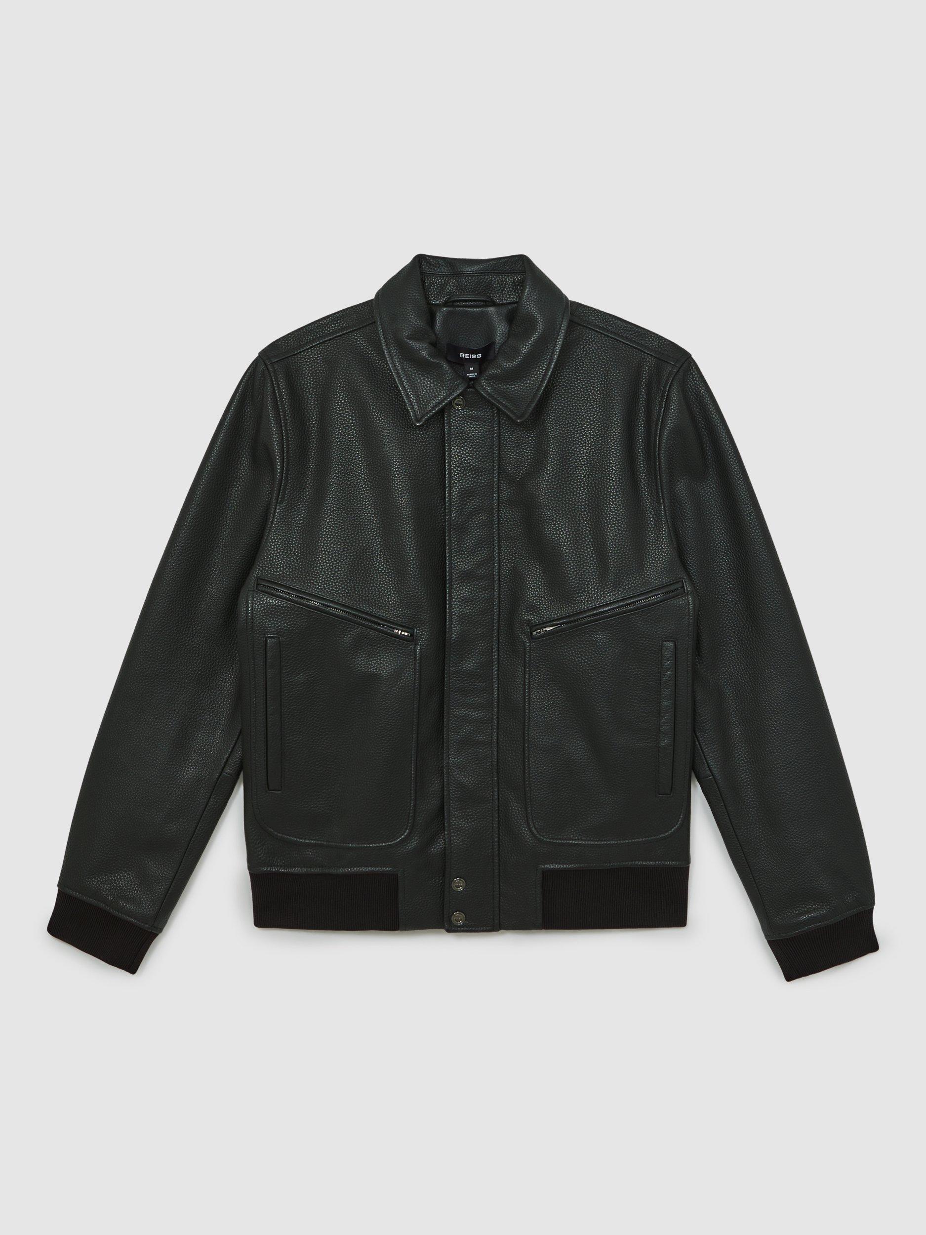 Reiss Purleigh Leather Jacket
