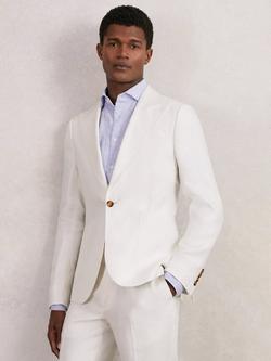 Reiss Hamlet Single Breasted Blazer, White