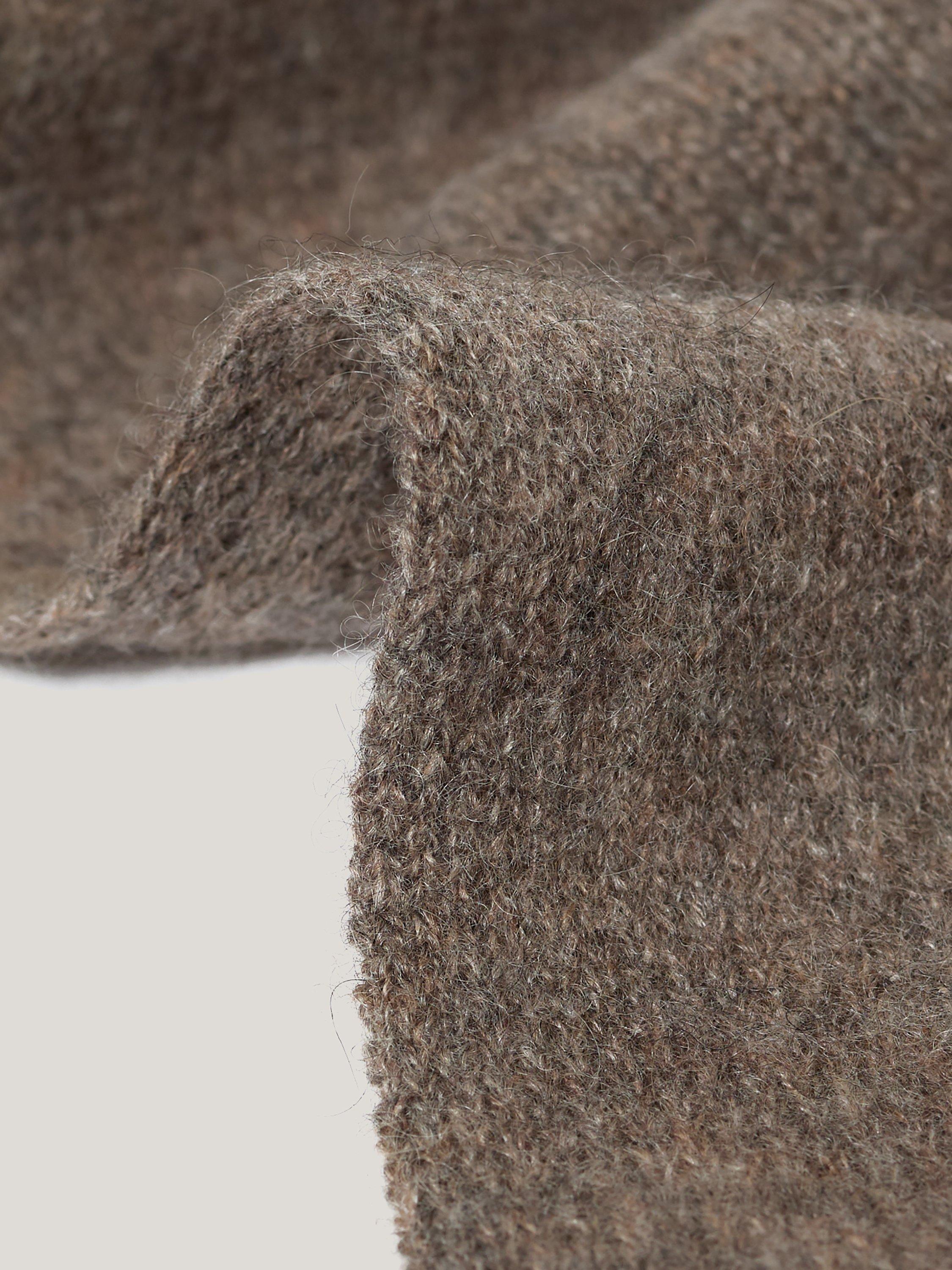Product image 2 of 3, which shows Jigsaw Plain Pure Cashmere Scarf, Taupe, One Size