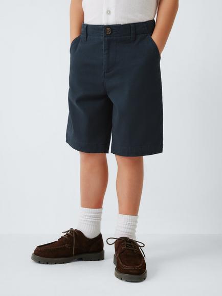 John Lewis Heirloom Collection Kids' Straight Chino Shorts, Dark Sapphire, Dark Sapphire