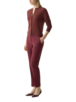 Theory Admiral Tailored Trousers, Red - view 2, Red