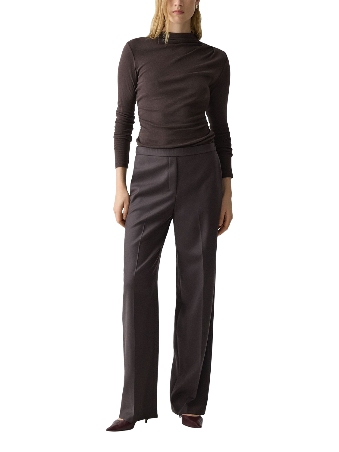 Theory Straight Leg Chino Wool Trousers