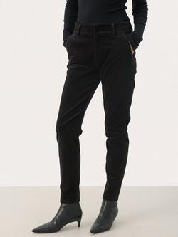 Part Two Soffys Fitted Cropped Trousers, Black, Black