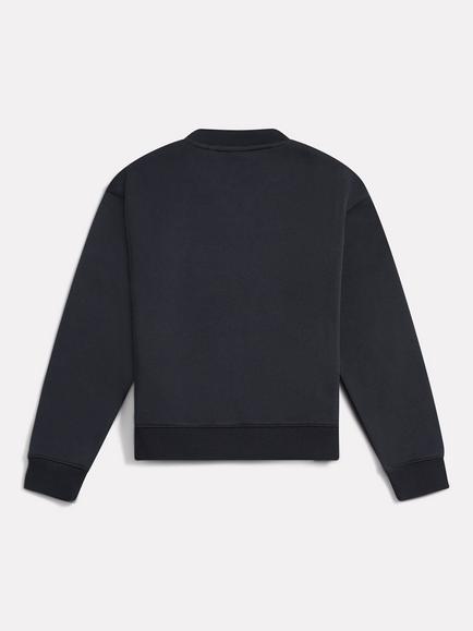 New Balance Kids' Cotton Blend Stacked Logo Sweatshirt, Nb Caviar - view 2, Nb Caviar
