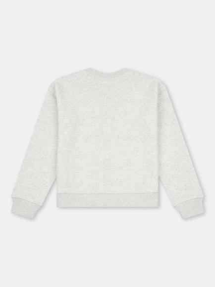 New Balance Kids' Brush Back Small Logo Crew Sweatshirt, Ash Heather - view 2, Ash Heather