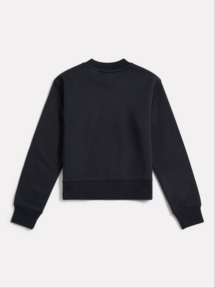 New Balance Kids' Stacked Logo Crew Neck Sweatshirt - view 2, Nb Caviar