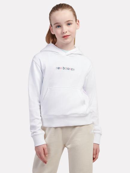 New Balance Kids' Colour Block Shoe Graphic Hoodie, Nb Bright White, Nb Bright White