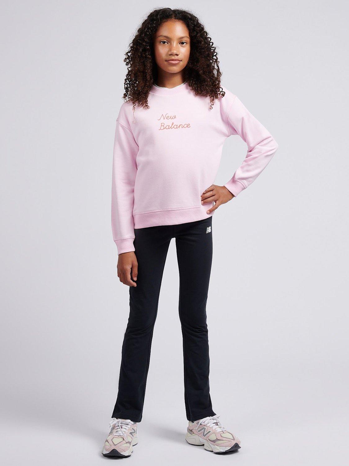 Product image 5 of 11, which shows New Balance Kids' Cotton Blend Back Print Sweatshirt, Light Raspberry, 7-8 years