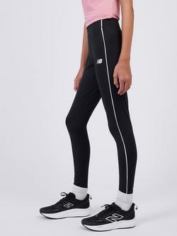 New Balance Kids' High Rise Double Knit Leggings, Caviar - view 2, Caviar