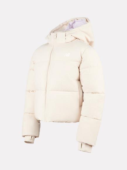 New Balance Kids' Baffle Puffer Coat - view 2, Bisque