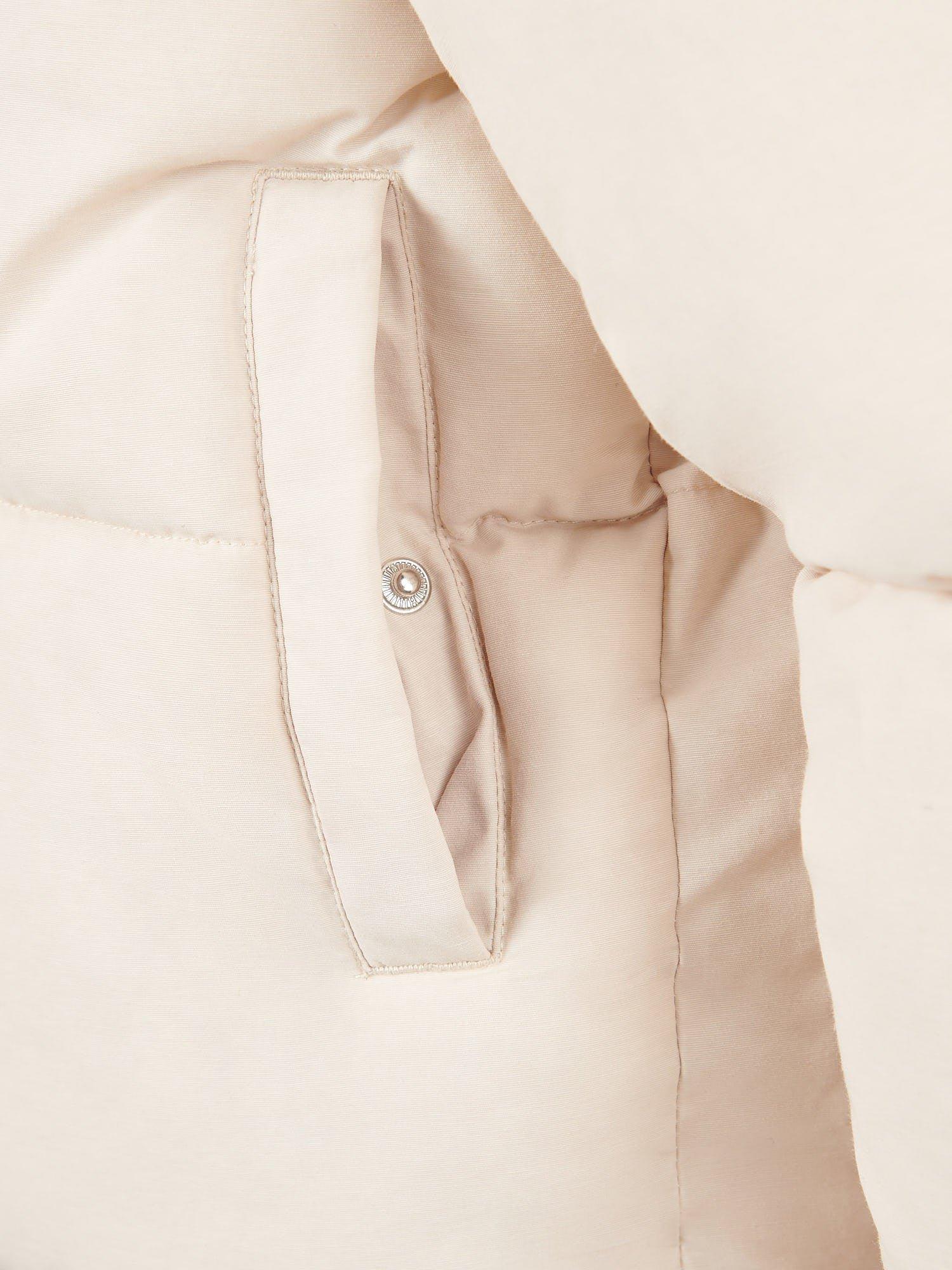 Product image 5 of 5, which shows New Balance Kids' Baffle Puffer Coat, Bisque, 7-8 years