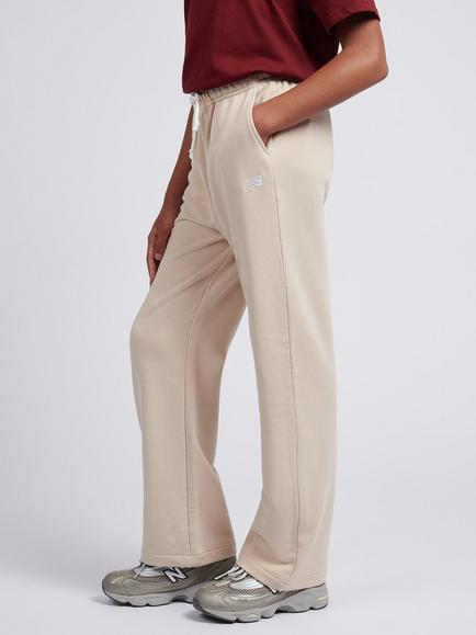 New Balance Kids' Cotton Blend Wide Leg Joggers - view 2, Bisque