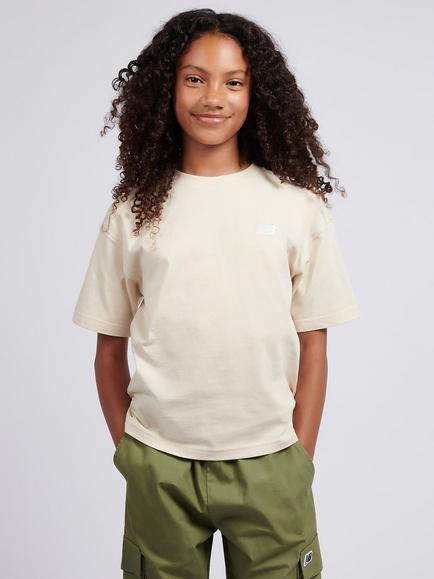New Balance Kids' Jersey Small Logo T-Shirt, Bisque