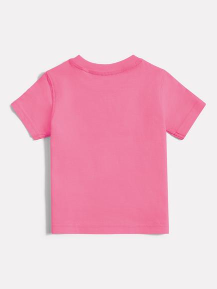 New Balance Kids' Short Sleeve Stacked Logo T-Shirt, Dragon Berry - view 2, Dragon Berry