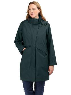 Rohan Women's Lomond Packable Hood Waterproof Jacket, Ethereal Green