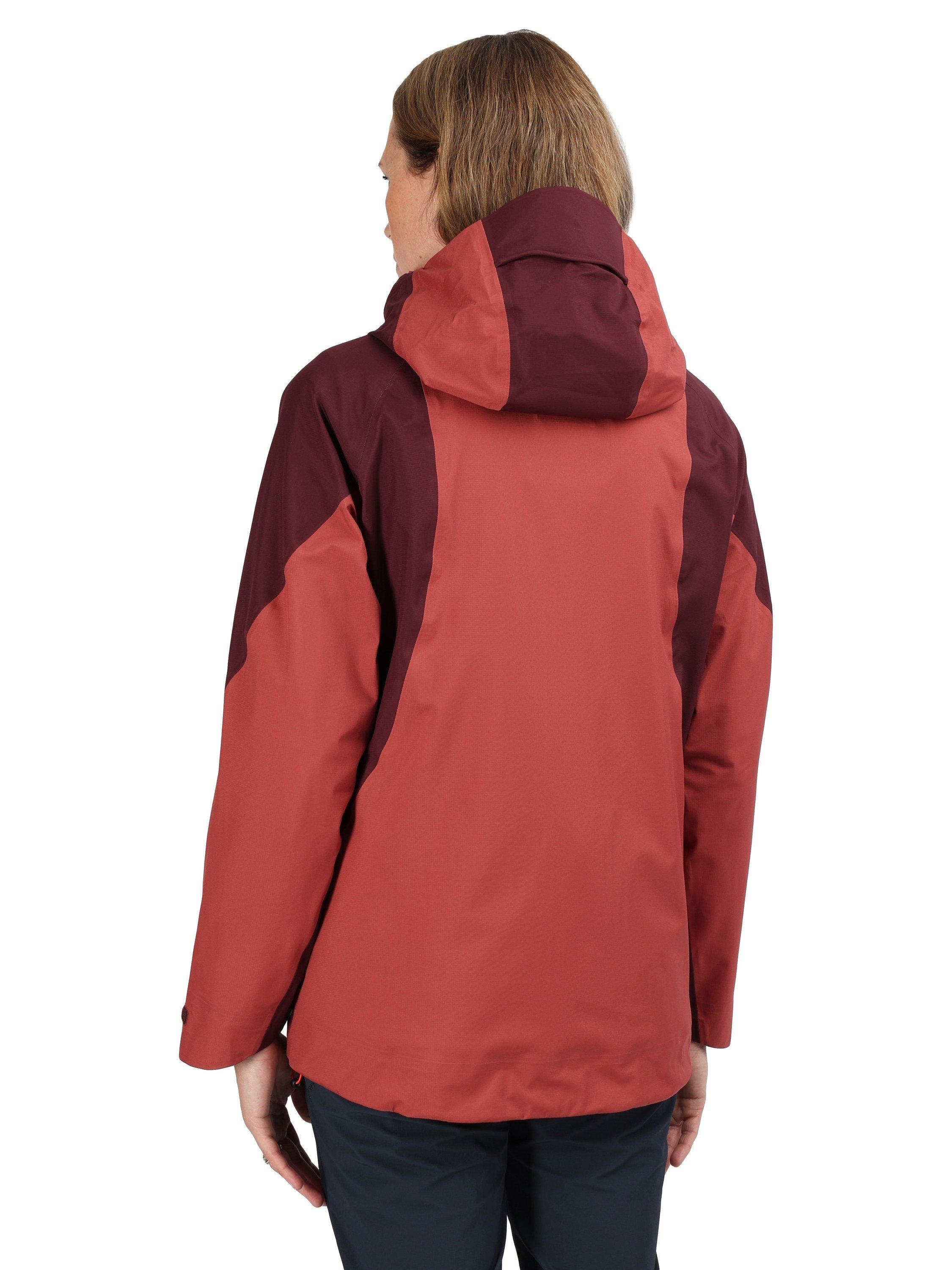 Product image 2 of 9, which shows Rohan Valen Waterproof Jacket, Cayenne/Arizona Red, XS