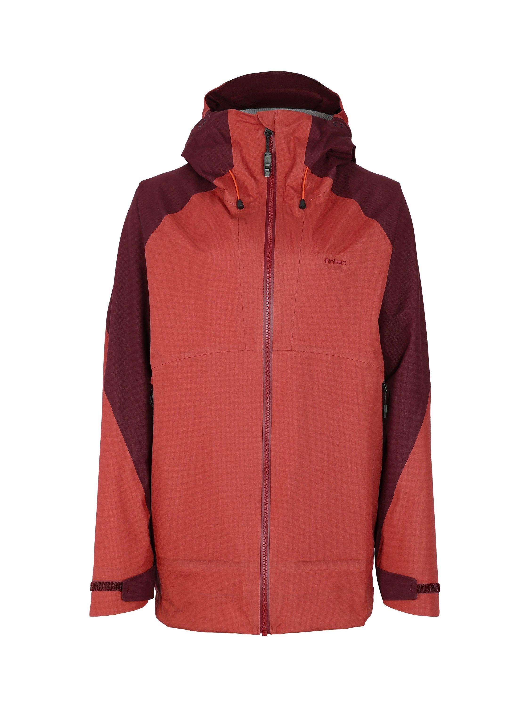Product image 3 of 9, which shows Rohan Valen Waterproof Jacket, Cayenne/Arizona Red, XS