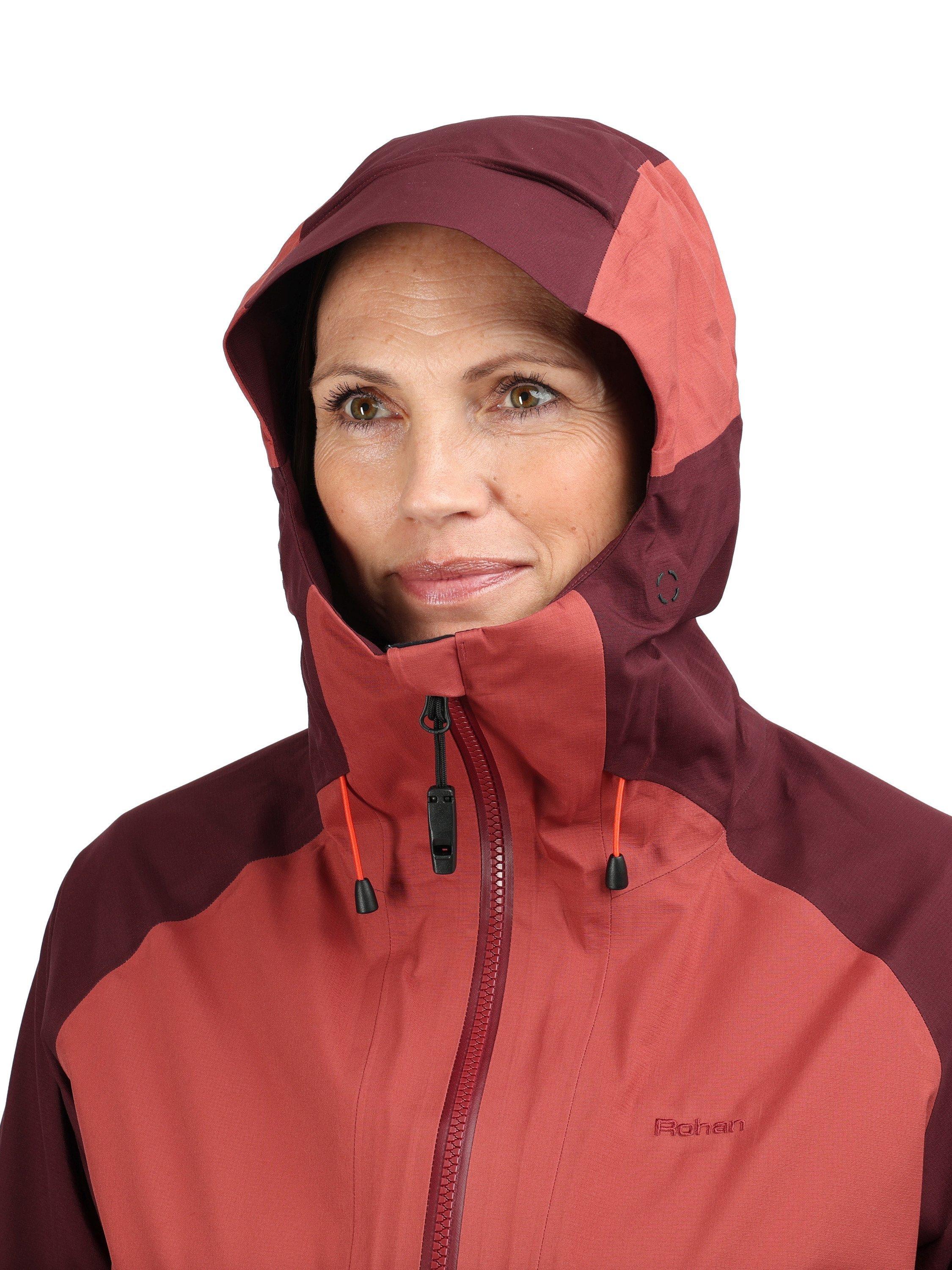 Product image 4 of 9, which shows Rohan Valen Waterproof Jacket, Cayenne/Arizona Red, XS