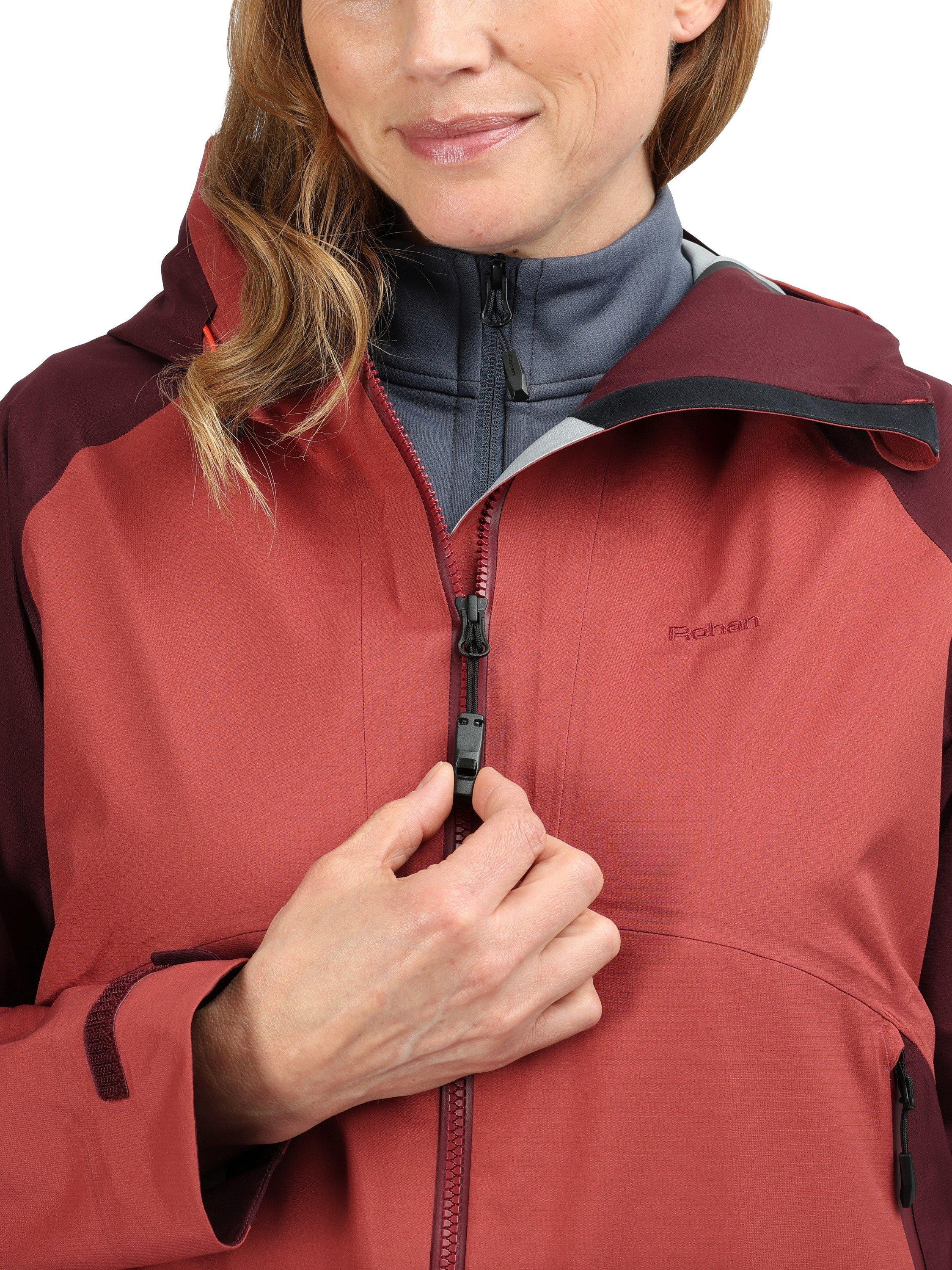 Product image 6 of 9, which shows Rohan Valen Waterproof Jacket, Cayenne/Arizona Red, XS