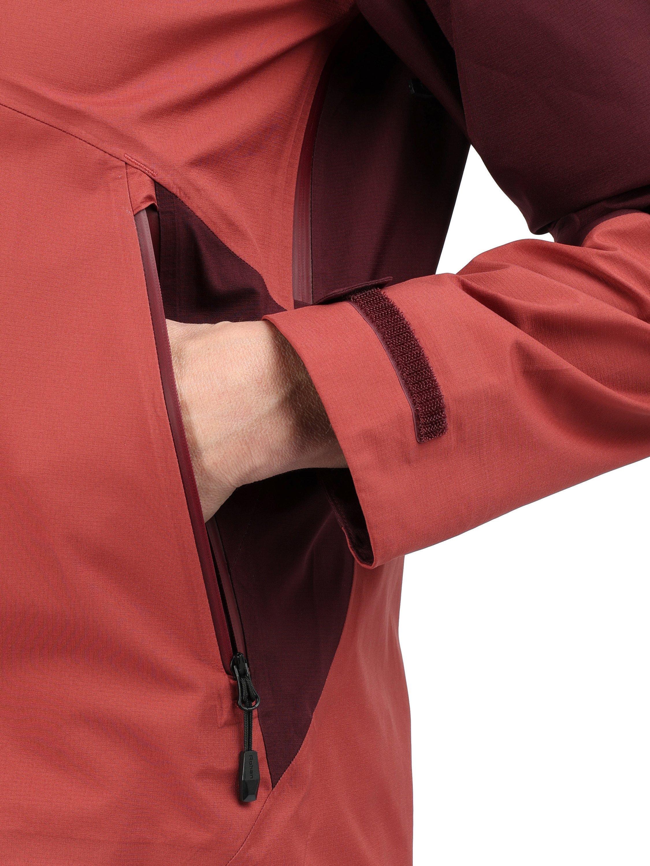 Product image 7 of 9, which shows Rohan Valen Waterproof Jacket, Cayenne/Arizona Red, XS