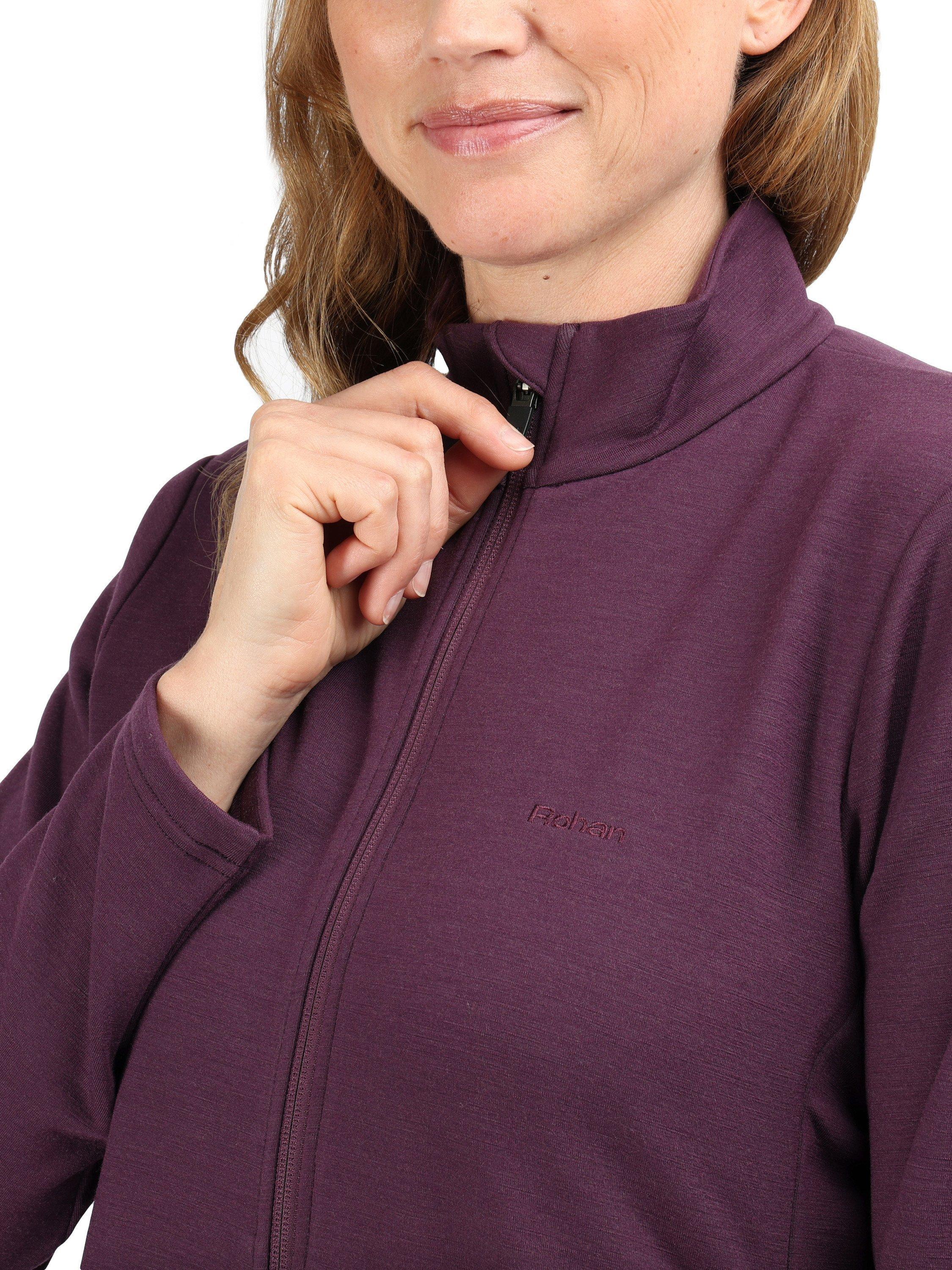 Product image 4 of 7, which shows Rohan Radiant Zip Fleece, Blackberry Purple, XS